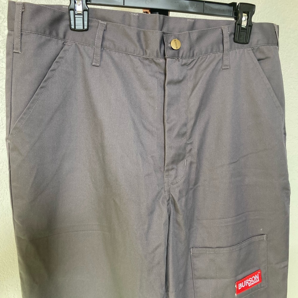 Burson Workwear Double Knee Cargo Gray Pants 38x32